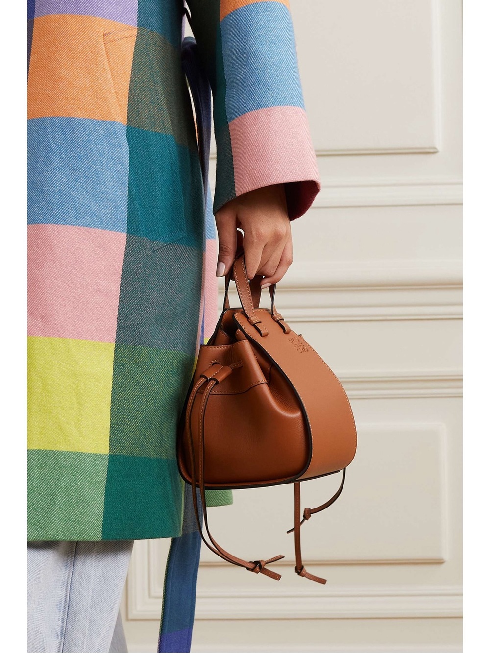 Loewe Tan Hammock Small Drawstring Crossbody Bag